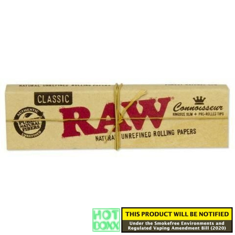 Raw Classic Connoisseur Kingsize Slim With Pre-Rolled Tips